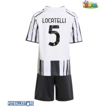 Juventus Manuel Locatelli #5 Hjemmedraktsett Barn 2025-26 Kortermet (+ Korte bukser)